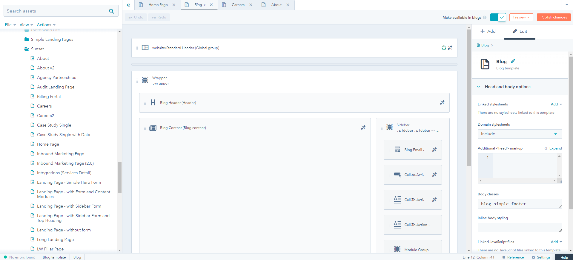 HubSpot Design Manager Layout Builder vs. Coded Templates